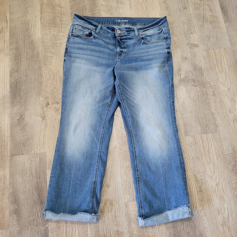 Maurices Straight Leg Jeans in Light Blue Wash
